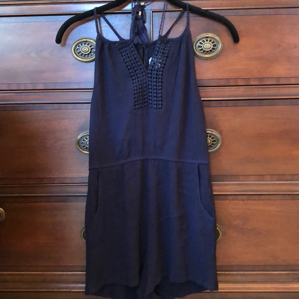 Cute Navy Romper